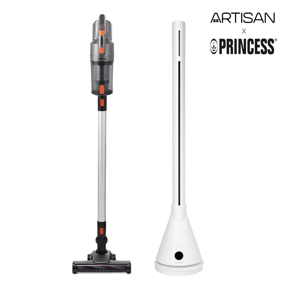 ARTISAN 冷暖循環扇+PRINCESS 無線兩用吸塵器 TF2001+339640