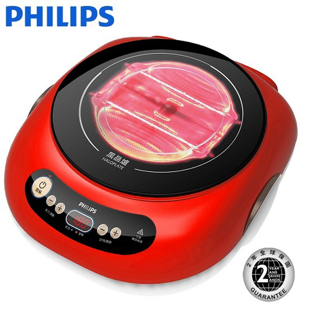 【Philips 飛利浦】不挑鍋黑晶爐 HD4989