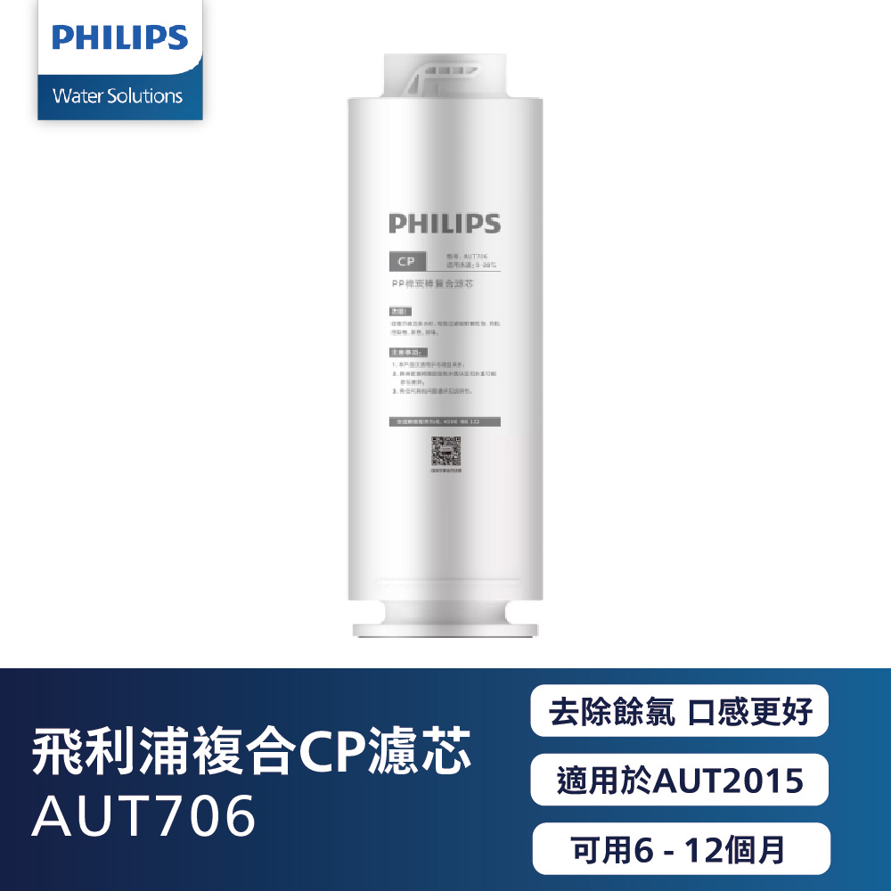 Philips 飛利浦 複合CP濾心 AUT706
