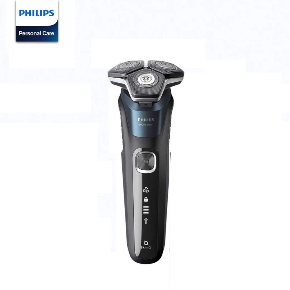 PHILIPS飛利浦 S5889 PHILIPS 飛利浦 S5889 電動刮鬍刀,採用三刀頭浮動設計,貼合臉部輪廓,精準舒適刮鬍。支援全機防水,可水洗清潔,充電一次使用60分鐘,內建電量顯示,國際電壓100-240V適用全球旅行。附USB充電線、保護蓋、收納袋,重量輕巧930g,2年保固,適合日常個人衛生保養。BSMI認證,刀頭每2年更換SH71,提升刮鬍效率。