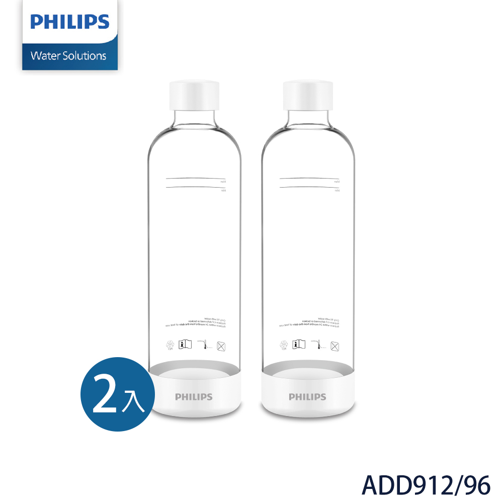PHILIPS飛利浦 ADD912/96 氣泡水機碳酸瓶 (2入)