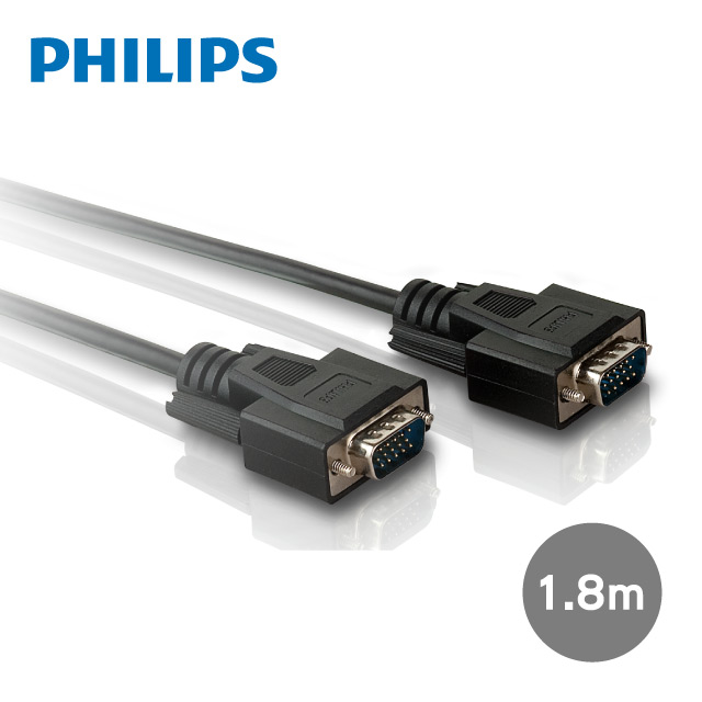 PHILIPS 飛利浦 SWX2112/10 1.8m VGA高畫質延長傳輸線