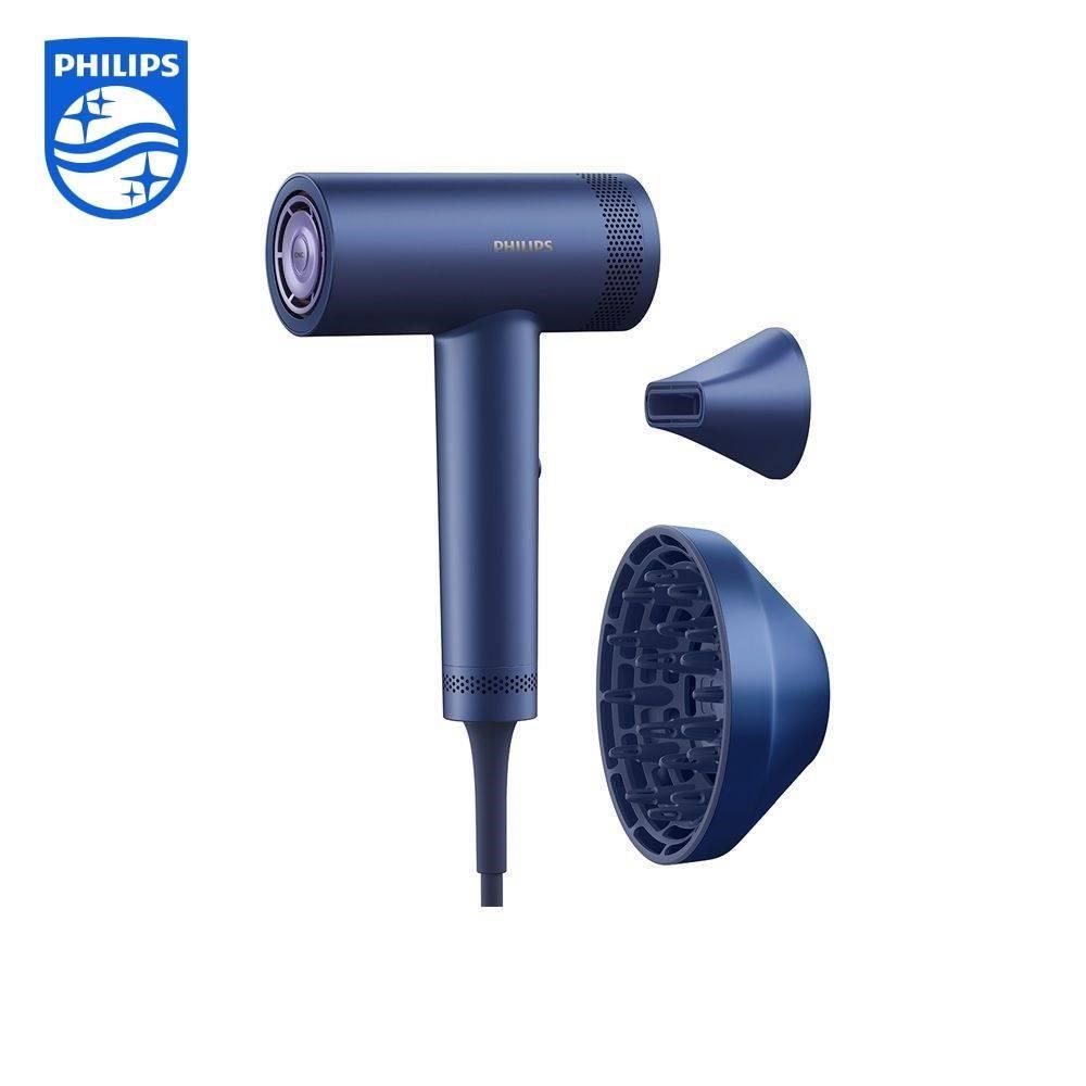  PHILIPS 飛利浦 BHD837/11 金色造型器，配備負離子技術及溫控功能，保護頭髮不乾枯。四段溫度兩段風速調整，1400W強力輸出，含可拆式特殊吹嘴及烘罩器配件。中國製造，110V電壓，機身尺寸約30x17x13cm，重1540g，非折疊設計。享2年保固及BSMI R33048認證，飛利浦客戶服務0800-231-099。適合日常造型，負離子護髮首選！ 