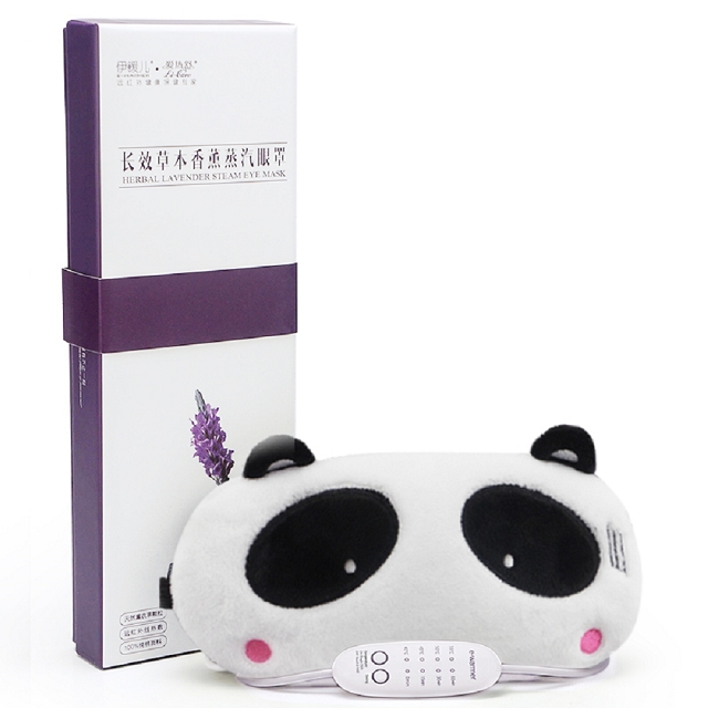 E-warmer USB蒸氣眼罩SPA睡眠遮光熱敷眼罩熊貓(香薰型)