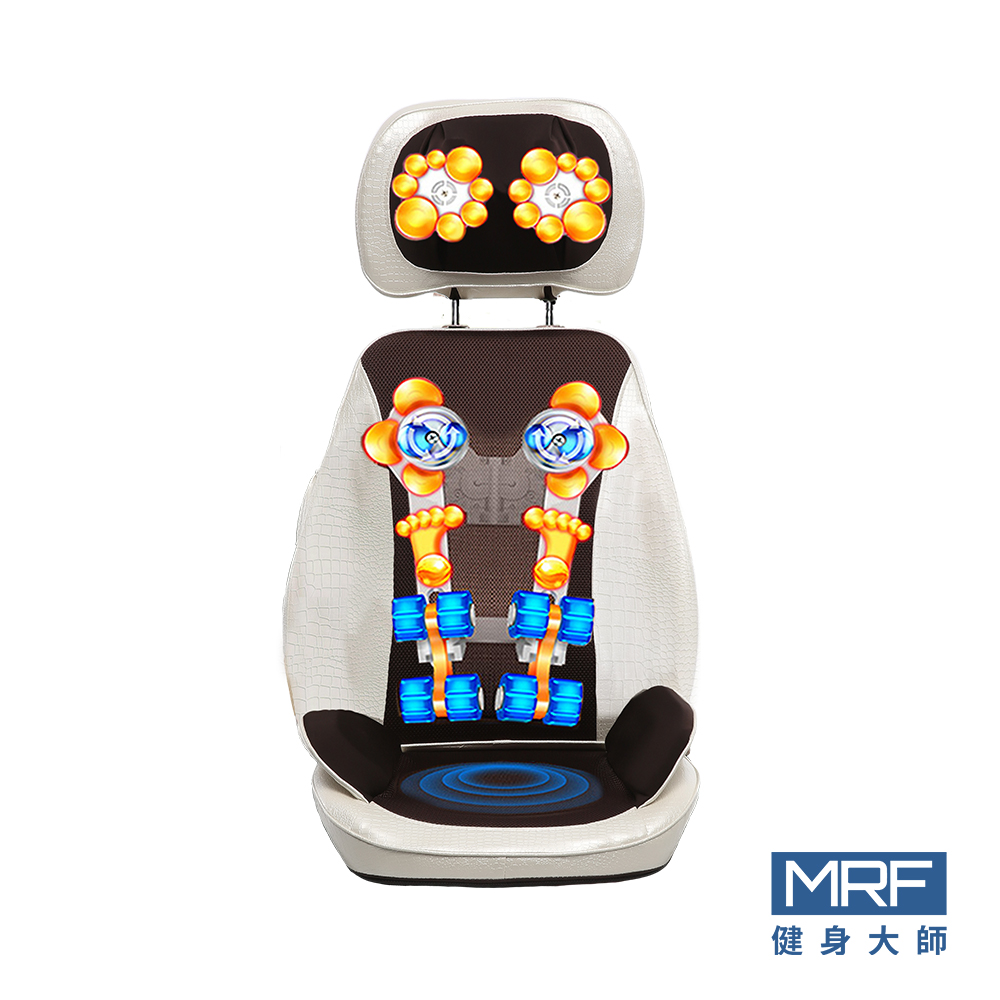 MRF健身大師-6D溫感揉搥開背按摩椅墊