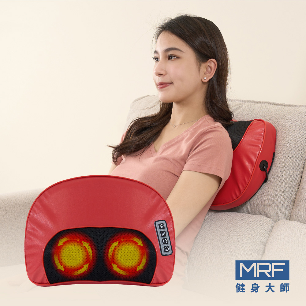 MRF健身大師-舒眠溫熱頭按摩枕