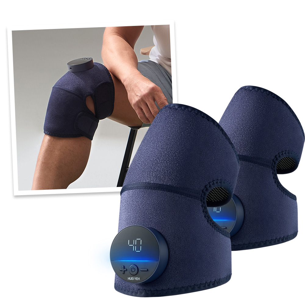 輝葉 震關健 KNEEBUZZ(多功能石墨烯熱感按摩器)_2入組 關節、膝蓋按摩器 HY-762-BU