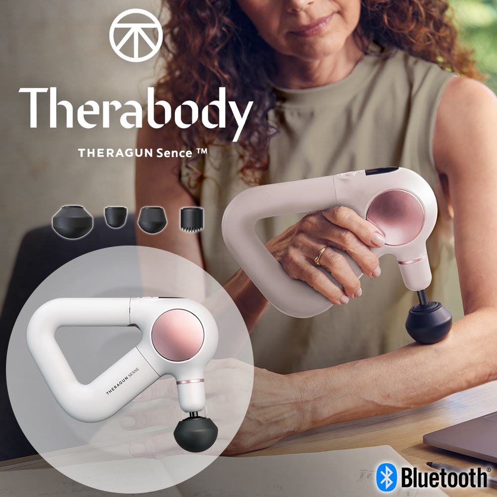 Therabody THERAGUN Sense專業級智慧衝擊式筋膜槍-象牙白