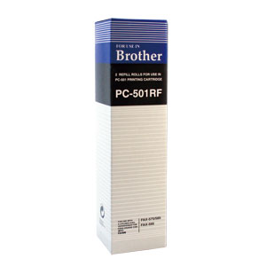 兄弟牌傳真機 專用轉寫帶 PC 501RF(2支/盒) brother FAX-575/FAX-585/FAX-595