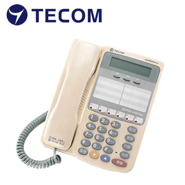 TECOM 6鍵顯示型話機 SD-7706E(東訊總機系統專用)