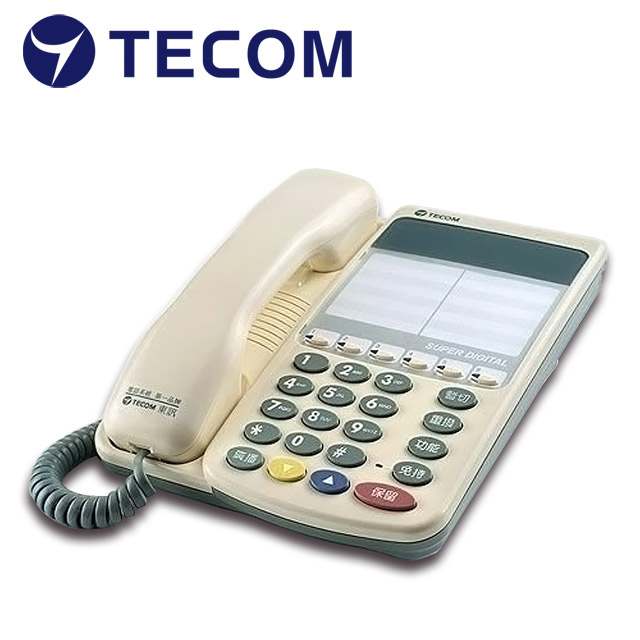 TECOM 6鍵標準型話機 SD-7706S(東訊總機系統專用)