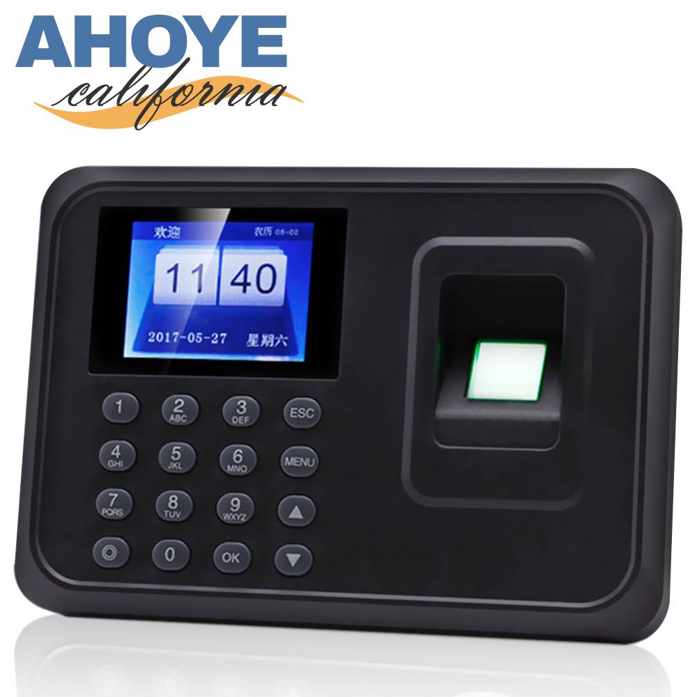 【Ahoye】快速簡單指紋打卡機 考勤機 支援密碼 指紋打卡