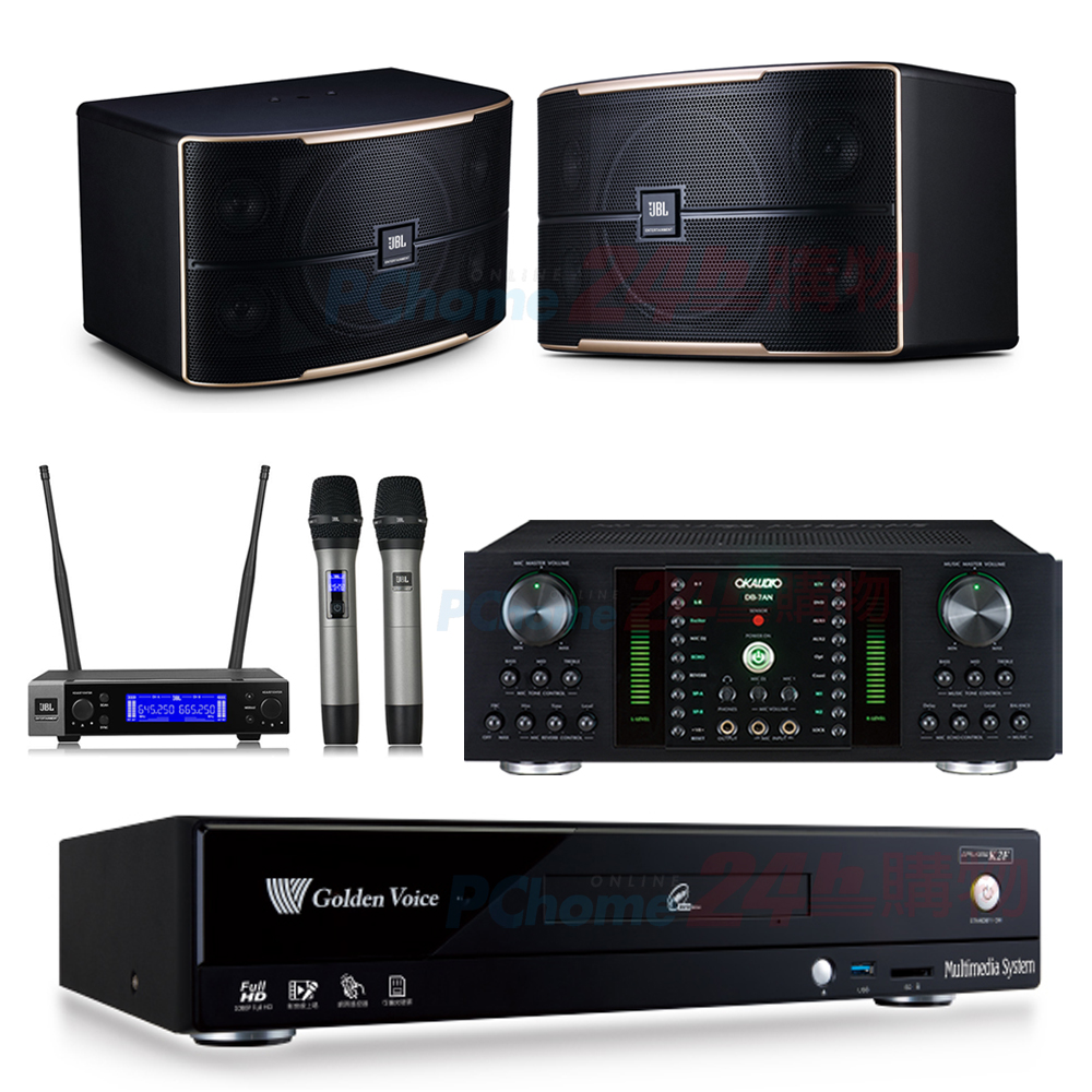 金嗓 CPX-900 K2F伴唱機 4TB+DB-7AN擴大機+JBL VM200無線麥克風+JBL Pasion 10喇叭