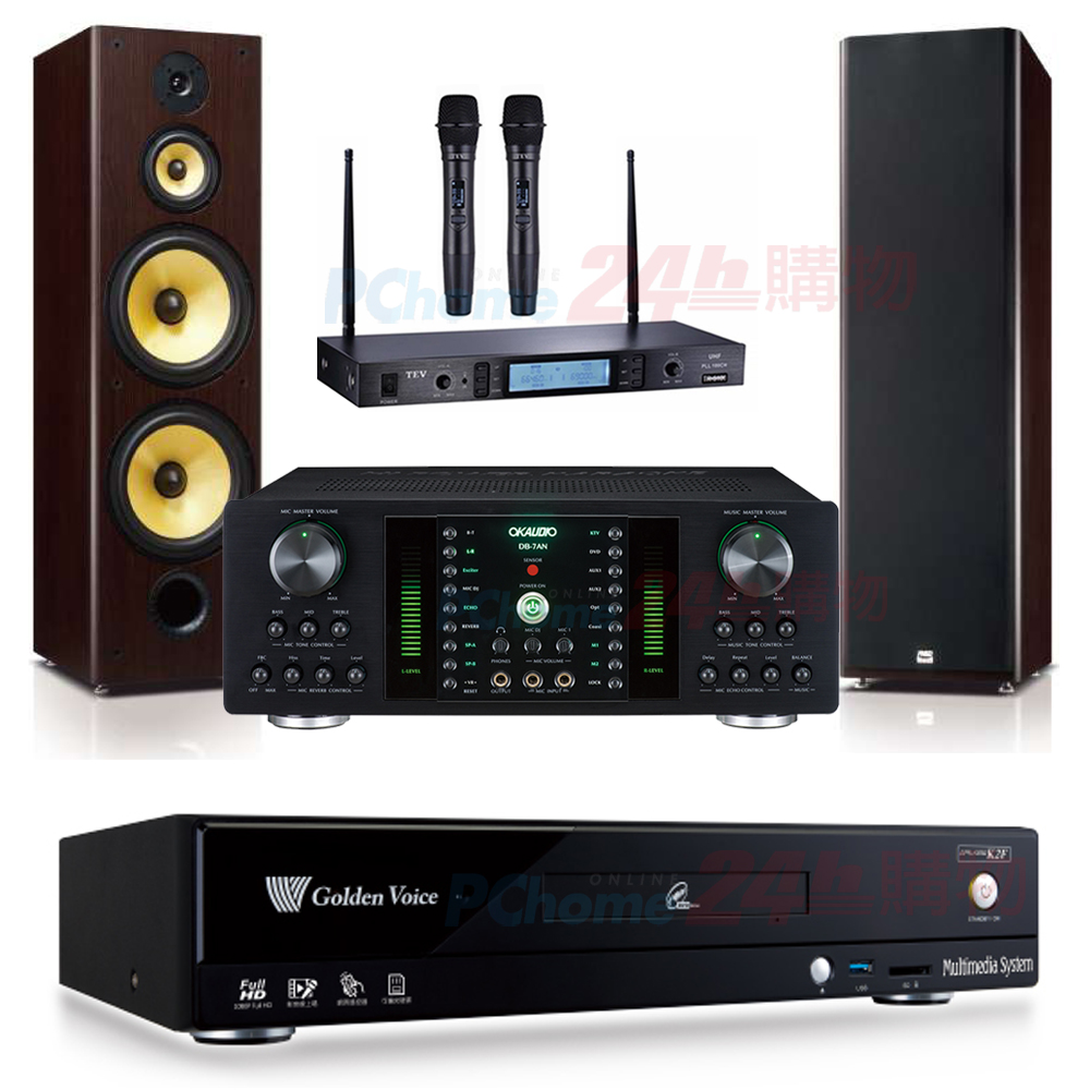 金嗓 CPX-900 K2F伴唱機 4TB+DB-7AN擴大機+TR-5600無線麥克風+FNSD SD-903喇叭