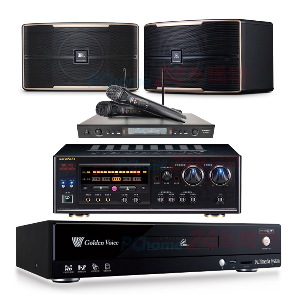 金嗓 CPX-900 K2F伴唱機 4TB+DSP-A1II擴大機+SR-889PRO無線麥克風+JBL Pasion 8喇叭
