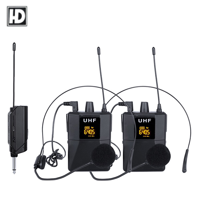 HD Audio PRO H2 無線頭戴式式麥克風1對2 可調頻率款
