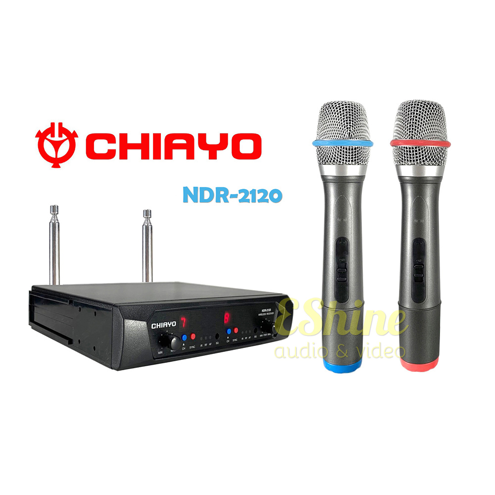 CHIAYO 嘉友 NDR-2120 VHF雙頻道程式控制自動選訊無線麥克風 音頭升級版