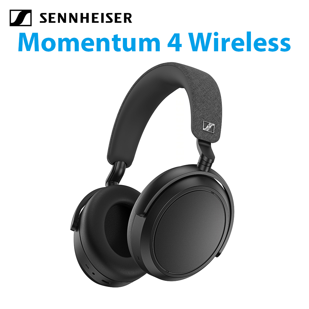 Sennheiser Momentum 4 Wireless 主動降噪耳罩式藍牙耳機 第四代 黑色 公司貨