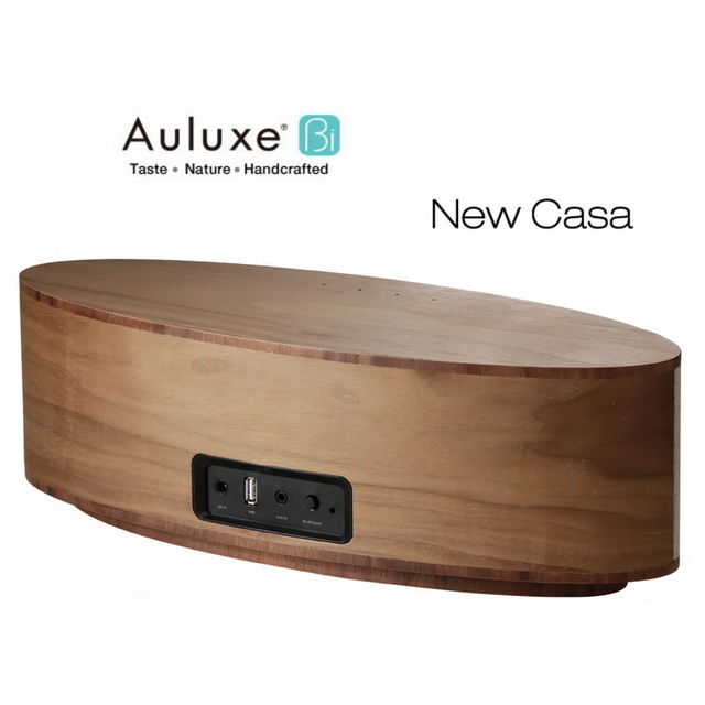 歐樂司 Auluxe 書之語 New Casa 實木觸控藍牙無線桌上型音響 櫻桃木原色