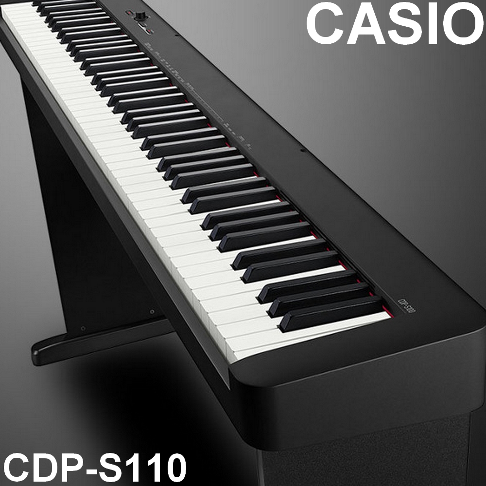 『CASIO 卡西歐』輕巧可攜式88鍵數位鋼琴 CDP-S110 / 含琴架、琴椅 / 公司貨保固