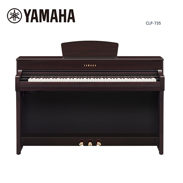 YAMAHA CLP-735 R 數位電鋼琴 88鍵 深玫瑰木色款