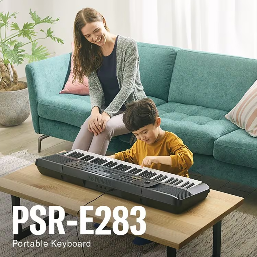 『YAMAHA 山葉』PSR-E283 便擕式61鍵電子琴含琴袋 / 公司貨保固