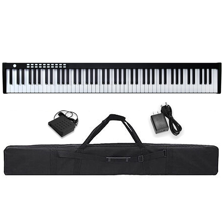 JYC Music 最新款 BX1A 便攜式88鍵數位鋼琴-單機經典黑/可充電/支援藍芽/附贈3大好禮