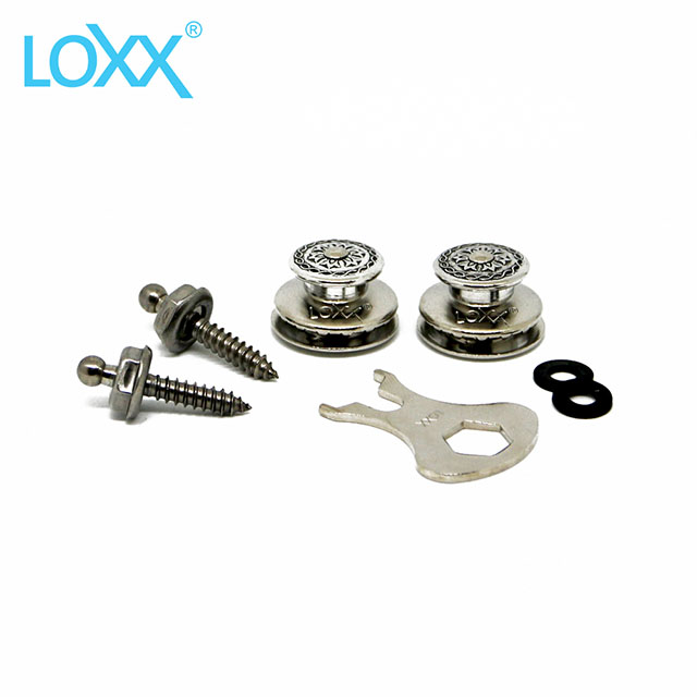 LOXX Strap Lock E-MARY 安全背帶扣 銀亮浮雕款