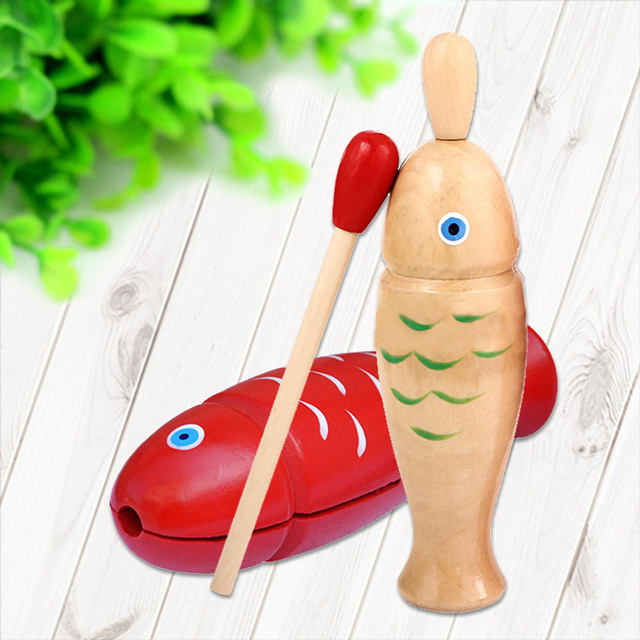 【美佳音樂】奧福打擊樂器/小魚造型 木魚-2色