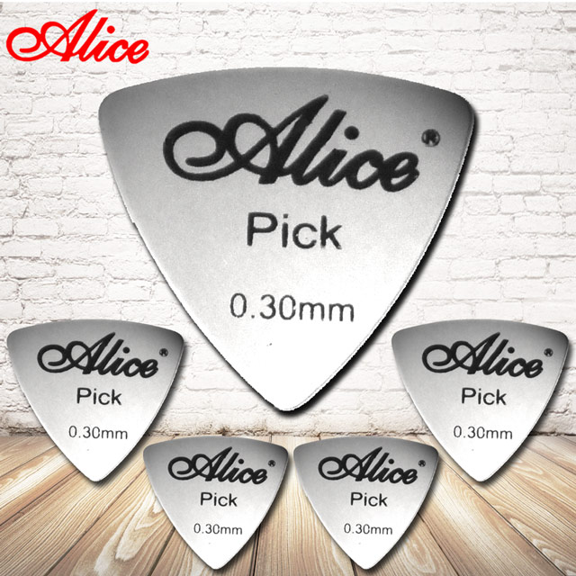 【美佳音樂】Alice-AP12S-TGB1 不銹鋼大三角 電吉他/吉他彈片盒裝(12片盒裝/三種常用厚度)