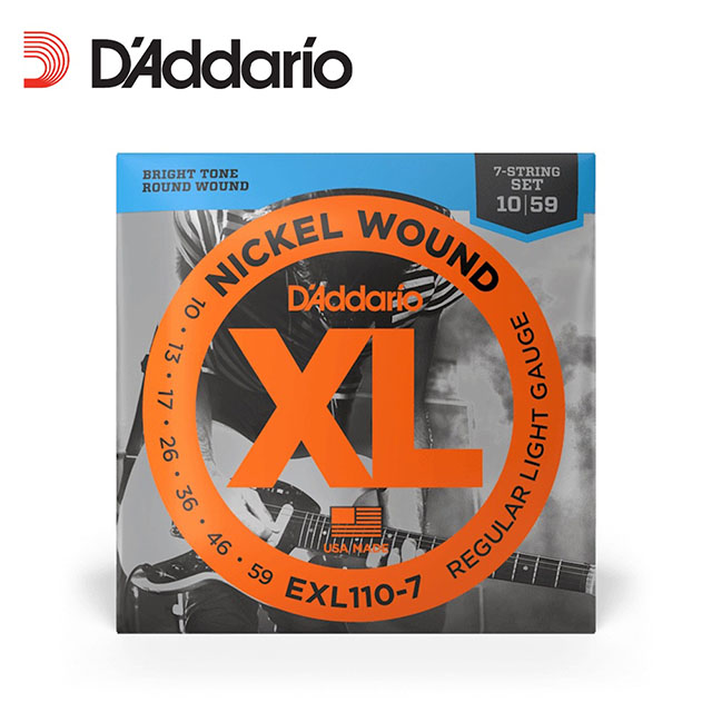 Daddario EXL110-7 七弦電吉他弦 10-59