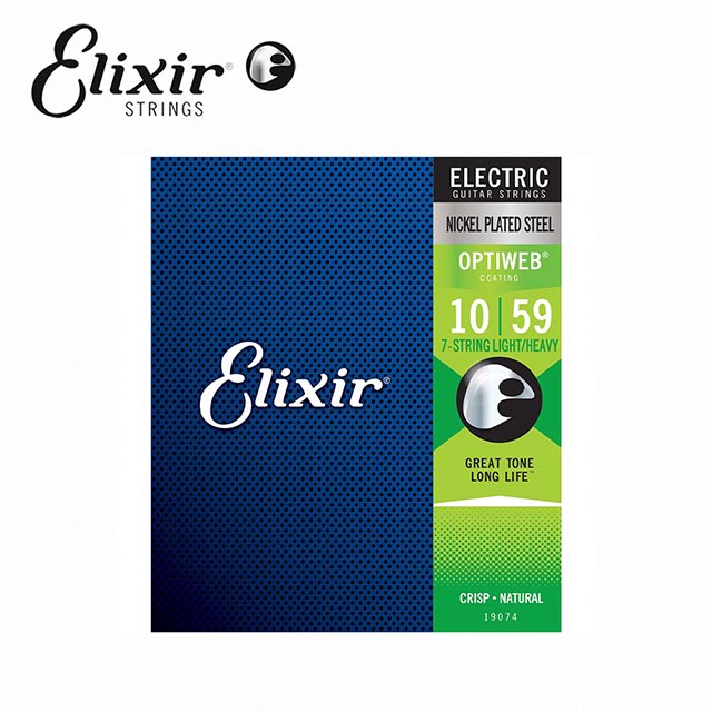 Elixir 19074 Optiweb 電吉他七絃 10-59