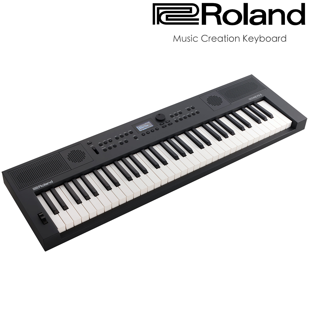 『ROLAND 樂蘭』全新型態進階款61鍵音樂創作伴奏電子琴 GO:KEYS 5 / 午夜黑 公司貨保固