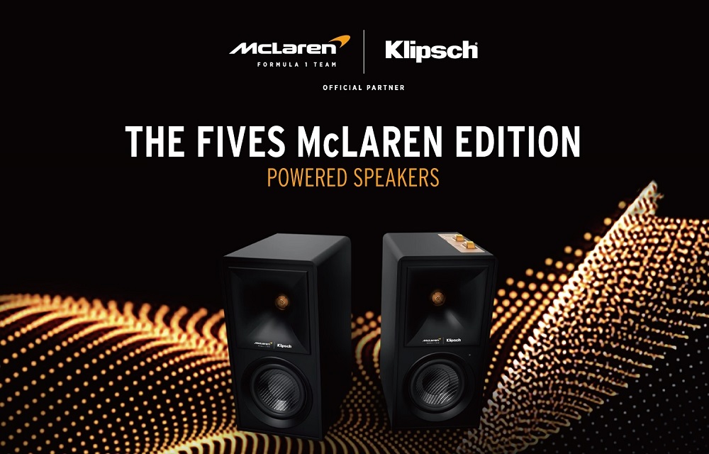 (送T5麥拉倫耳機+ 4K HDMI）Klipsch The Fives McLaren Edition 兩聲道主動式喇叭