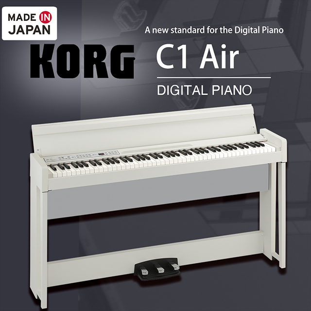 『KORG』88鍵掀蓋式電鋼琴 C1 Air 白色 / 日本製造 / 公司貨保固