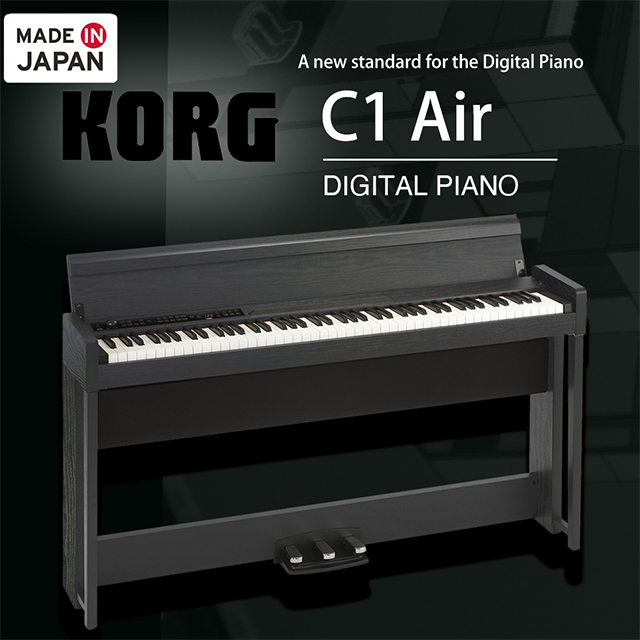 『KORG』88鍵掀蓋式電鋼琴 C1 Air 黑色 / 日本製造 / 公司貨保固
