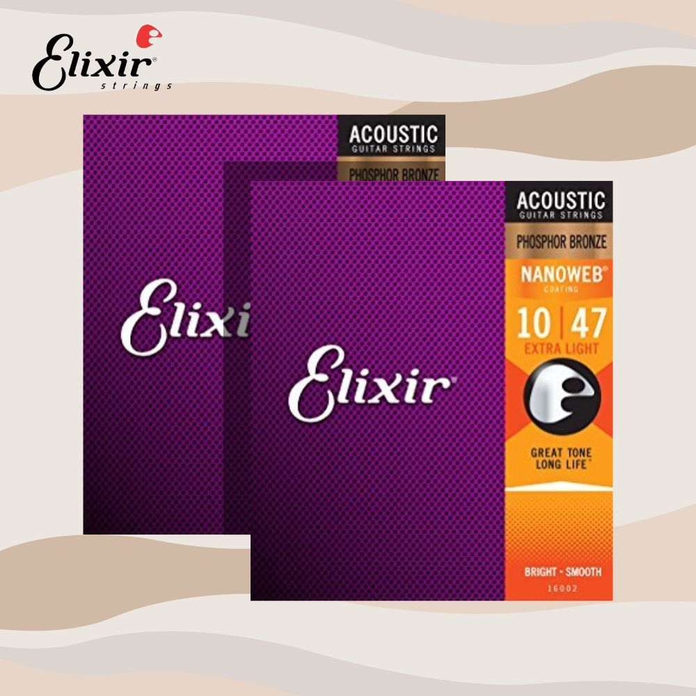 Elixir 10-47 磷青銅 木吉他弦 NANOWEB 兩包優惠價