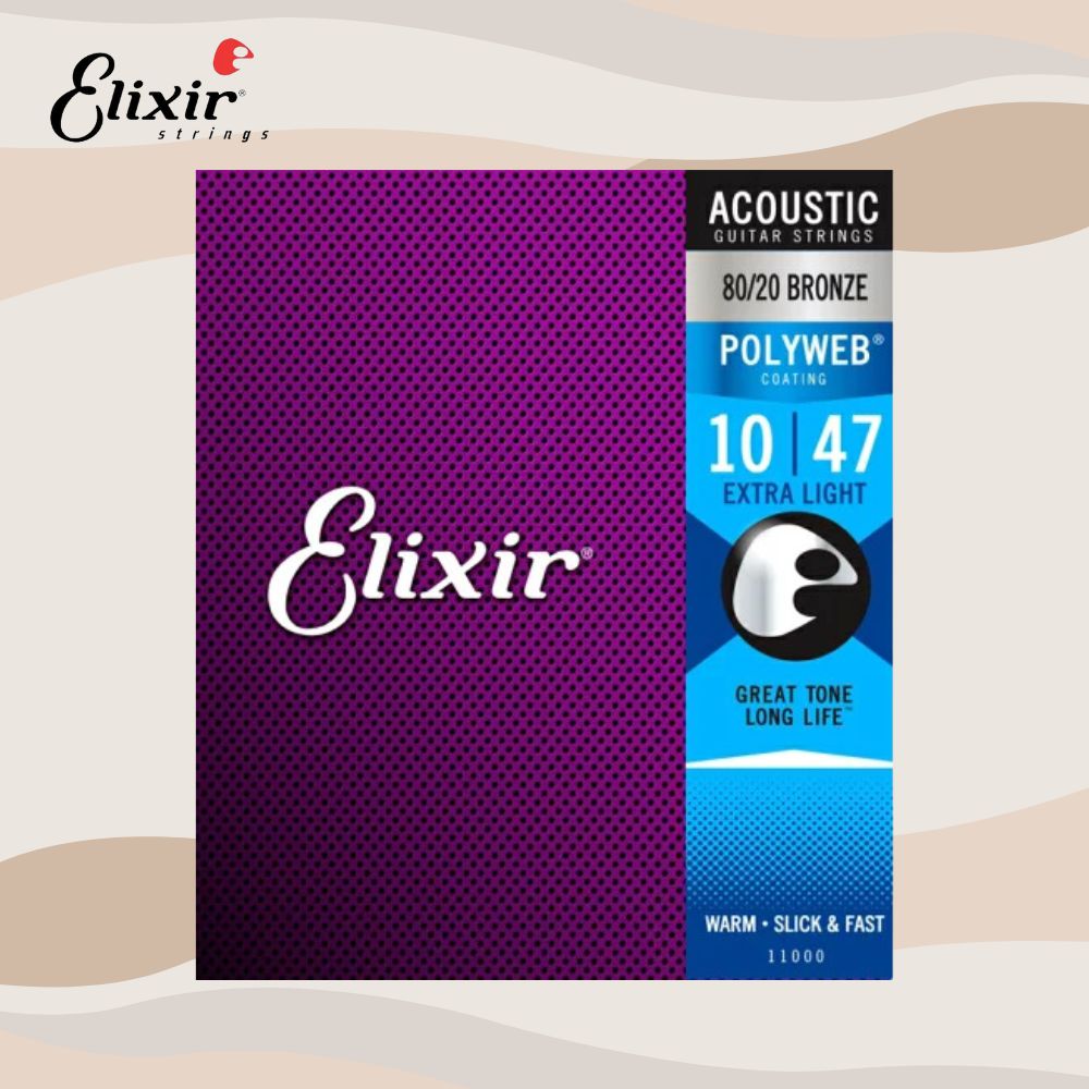 Elixir 10-47 黃銅 木吉他弦 POLYWEB