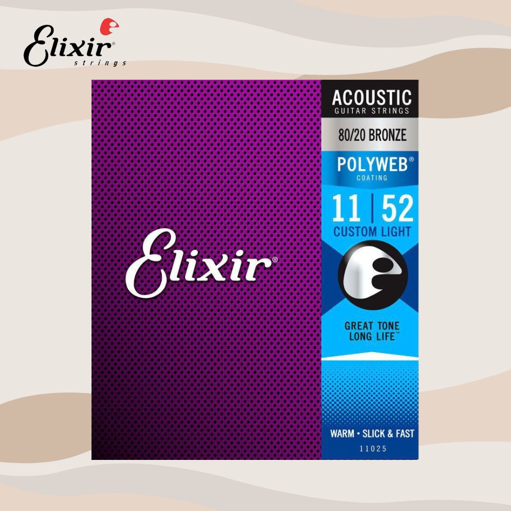 Elixir 11-52 黃銅 木吉他弦 POLYWEB