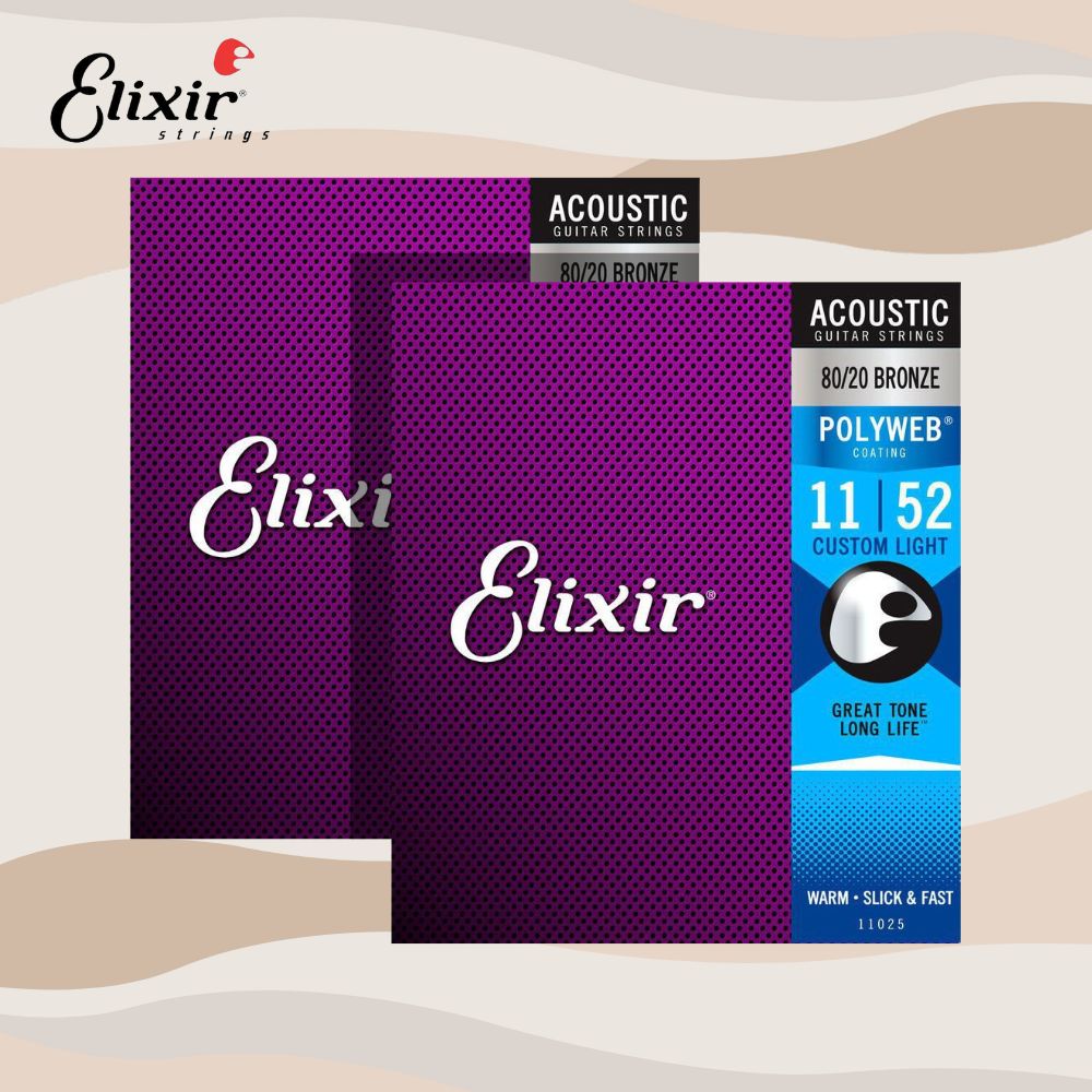 Elixir 11-52 黃銅 木吉他弦 POLYWEB 兩包優惠價
