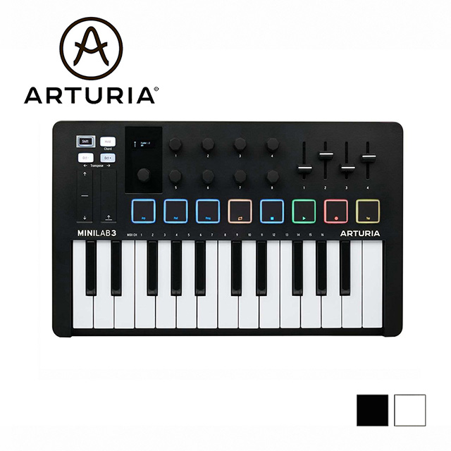 Arturia MiniLab 3 25鍵 MIDI鍵盤 黑/白款