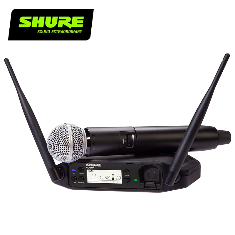 SHURE GLXD24+/SM58 手持式人聲麥克風/高級數位無線麥克風系統-PLUS款最新5.8G技術/原廠公司貨