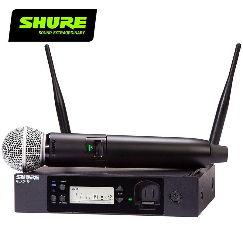 SHURE GLXD24R+/SM58 手持式人聲麥克風/高級數位無線麥克風系統-PLUS款最新5.8G技術/原廠公司貨