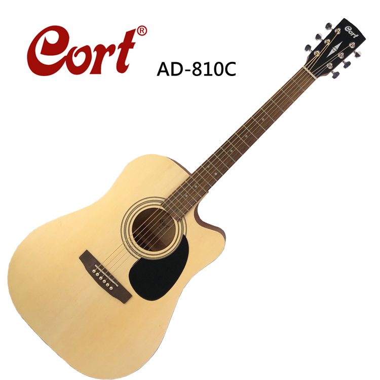 CORT AD810C-OP嚴選雲杉面板41吋民謠吉他-五大好禮/缺角造型/原廠公司貨