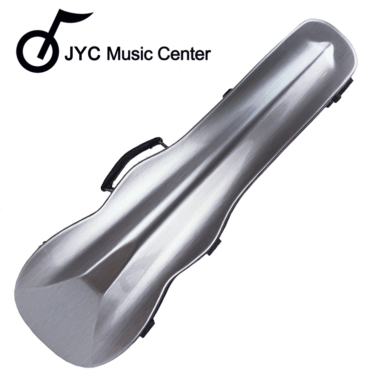 JYC Music JV-1001銀色金屬刷線小提琴三角硬盒~4/4(輕量級複合材料)僅重1.69kg