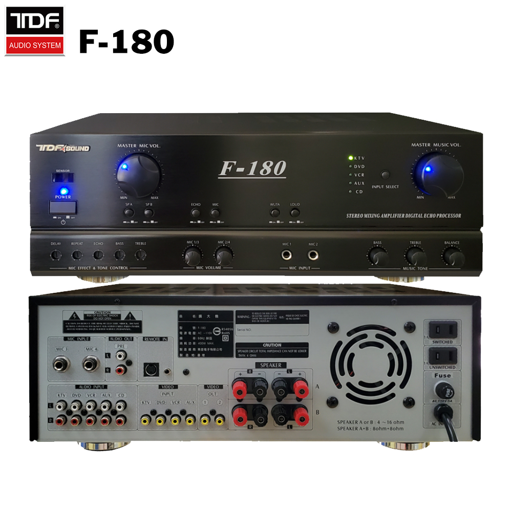 TDF F-180 180W+180W 前後級歌唱擴大機