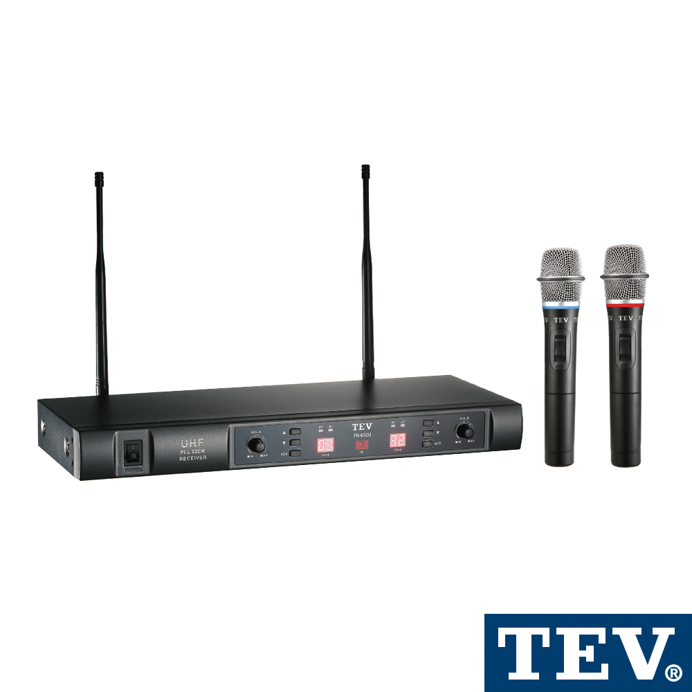 TEV UHF雙頻32CH無線麥克風 TR732U