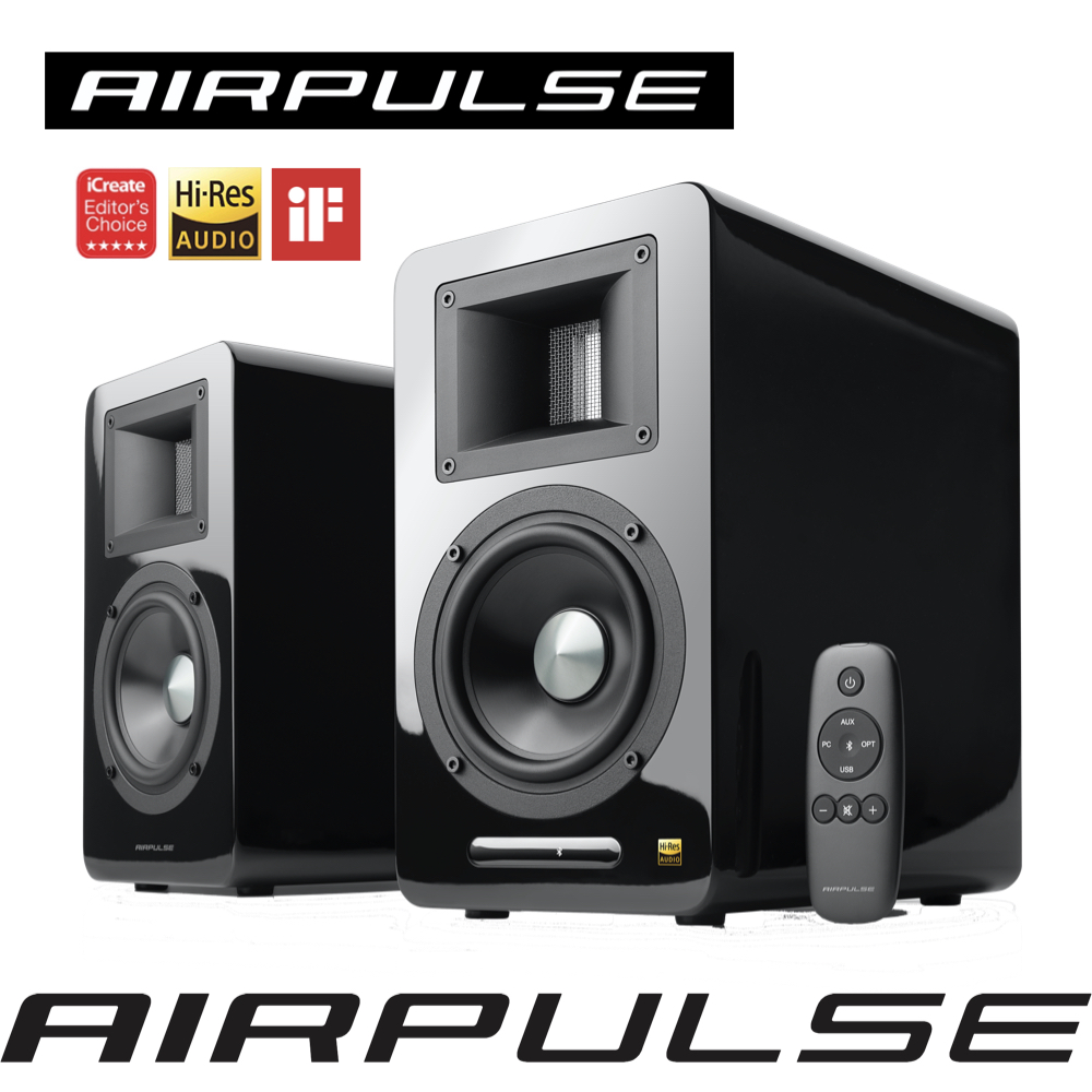 Edifier AIRPULSE A100 Plus 主動式音箱(黑)