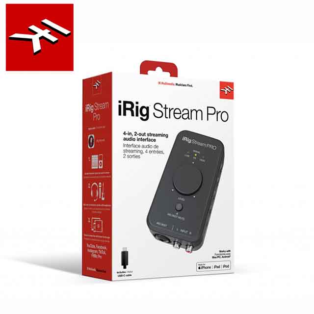 IK Multimedia iRig Stream Pro Stereo 雙聲道 錄音介面