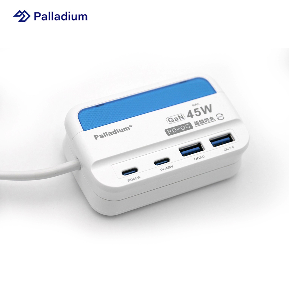 Palladium PD 45W 4port USB快充電源供應器(方形) UB-07 公司貨